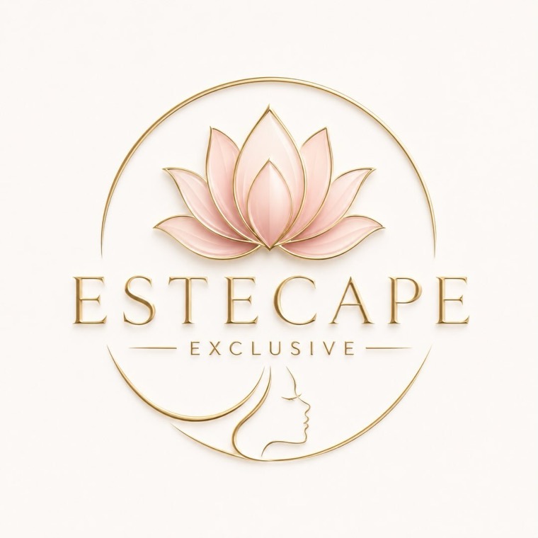 EsteCape Güzellik Salonu altın lotus logosu